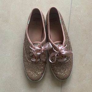 Kate Spade x Keds glitter sneaker size 8